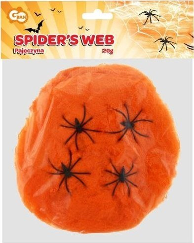 Dekor Halloween Gban Spider's Web, rrjetë merimangash 20g, portokalli