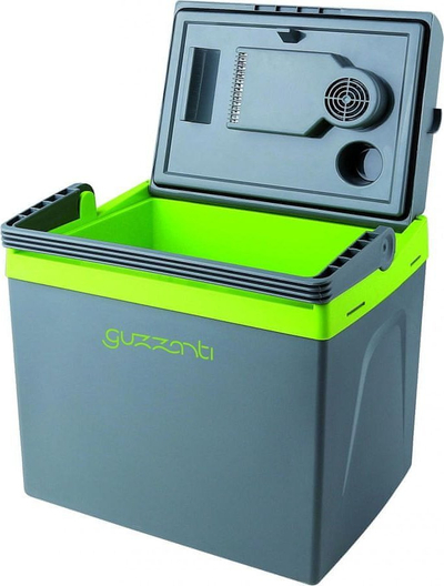 Патен фрижидер GUZZANTI GZ 24B, 25L, ладење и греење, сив со зелено