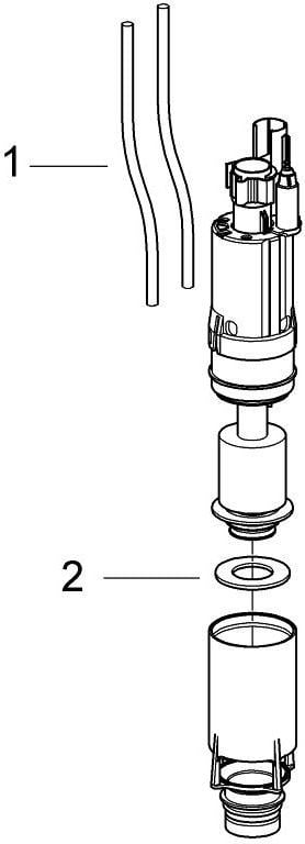 Valvul shkarkimi Grohe 42253000, Dual Flush, për rezervuar të brendshëm