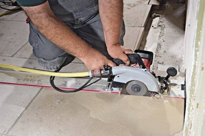 Sharrë elektrike Flex CS60 WET, 1400W, shinë udhëzuese 800mm, e kuqe