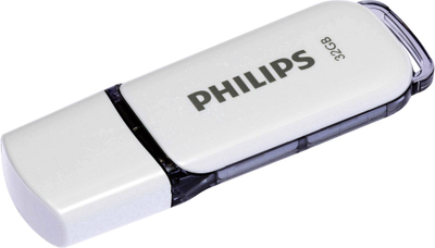 USB Philips Snow Edition FM32FD70B/00, 32GB, USB 2.0, e bardhë