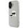 Mbulesë telefoni Karl Lagerfeld HC 3D Rubber Double Heads për iPhone 16 6.1", TPU silikon, bezhë