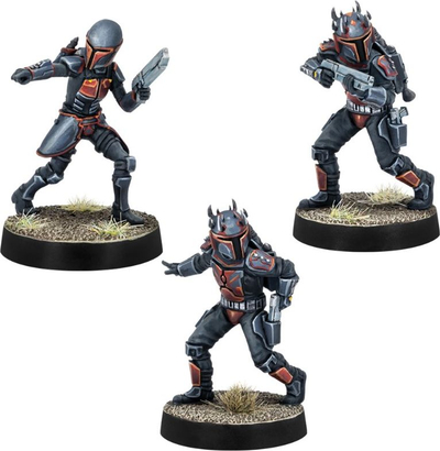 Ekspansion loje Atomic Mass Games Star Wars Legion Mandalorian Super Commandos Unit, 6 miniatura, karta njësie dhe përmirësimi, shumëngjyrëshe
