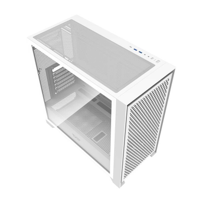 Kornizë kompjuteri DarkFlash DRX90 Potaov, ATX Mid Tower, panel mesh, xham i temperuar, e bardhë