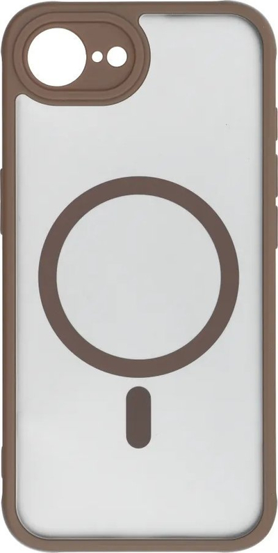 Kllëf telefoni për iPhone 16e, FULL MATTE, kompatibël me MagSafe, ngjyrë kafe