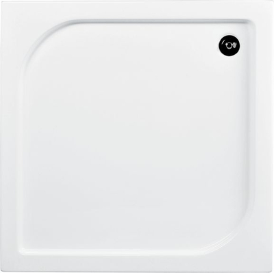 Плоча за туш Оскар Којн 90x90, акрилна, аголна, бела