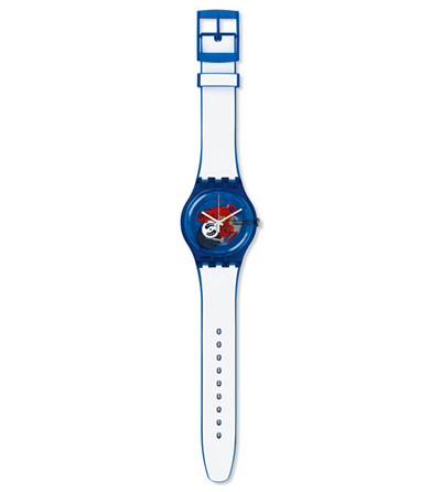Orë dore Swatch CLOWNFISH BLUE SUON112