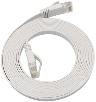 Kabllo rrjeti Microconnect V-UTP6A07W-FLAT-LSZH, Cat6a, 7 m, e bardhë