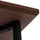 Tavolinë ngrënie JAY HM9304.02, MDF veneer arre, 200x100x75 cm, kornizë metalike e zezë