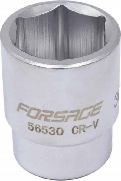 Çelës nasadë Forsage 56530, 30mm, 3/4", 6-këndor, argjendtë