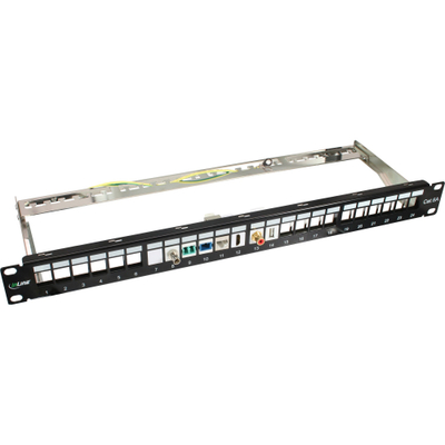 Modul rrjeti InLine RJ45 Keystone Jack, Cat6a, Snap In, i bardhë