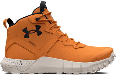 Çizme taktike Under Armour Micro G Valsetz Trek Mid, lëkurë, të papërshkueshme nga uji, portokalli