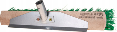 Kokë fshese Geko G65032, 40cm, fijë plastike për oborr, jeshile
