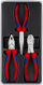 Set pensesh Knipex 0305180 2615200 7405180, 3 copë, çelik i mirë, doreza plastike
