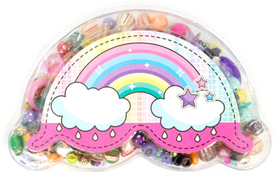 Set rruaza Icom Polska Beads In A Case, shumëngjyrëshe, për bizhuteri, Rainbow