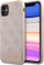 Kapak telefoni Guess 4G Stripe për iPhone 11, hardcase, rozë