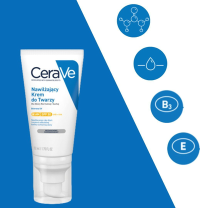 Krem fytyre CeraVe Facial Moisturising Lotion, SPF 30, 52 ml
