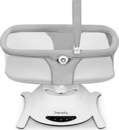 Електричен џеп Lionelo Bella Bouncer, вртење 360°, до 9 kg, сива Concrete