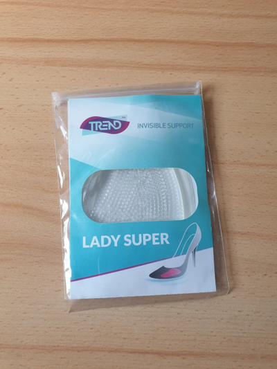 Jastëkë xheli për taka Kaps Trend Lady Super Gel Pads 4024, vetëngjitës, të ripërdorshëm, transparent