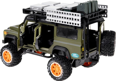 Makine lodër off-road ZA4795, metalike me mekanizem pull-back, drita LED dhe zhurma, shkalla 1:24, jeshile