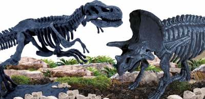 Set edukativ Lisciani Im a Genius Paleontology Laboratory, muze 3D, skelete dinosaurusësh, shumëngjyrësh