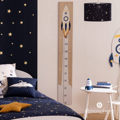 Grafik lartsie për kalamaj Atmosphera Space, 140cm, për mur, blu