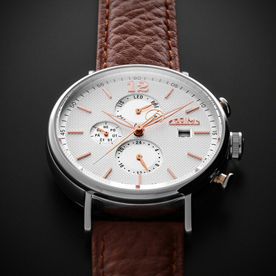 Orë për meshkuj Prim Elegance CZ 2023 Automatic W01P.13195.D, kafe