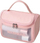 Çantë kozmetike organizuese Vanity Case për udhëtim, me grep, rozë