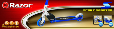 Trotinet për fëmijë Razor S, i palosshëm, deri 100kg, blu