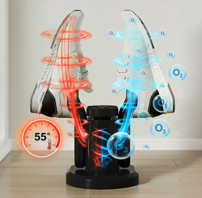 Tharëse këpucësh Media-tech Shoe Dryer Pro+ MT6539, dezinfektim me ozon, ekran digjital, e zezë