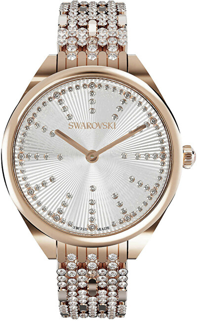 Orë dore për femra Swarovski, ari rozë