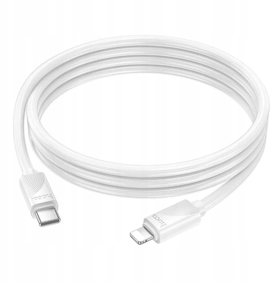 Kabllo Hoco X114 USB C në Lightning, 27W PD, 1m, e bardhë