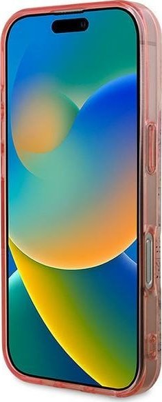 Kapak telefoni Guess GUHMP16XHFWBDCEP për iPhone 16 Pro Max 6.9", hard case, me lule, rozë