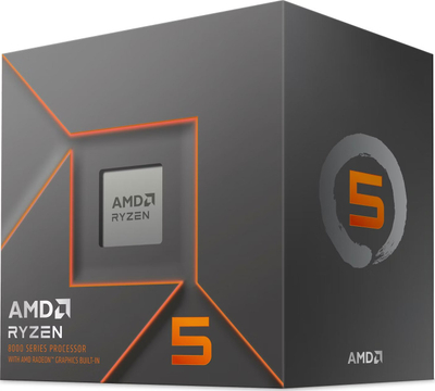 Procesor desktop AMD Ryzen 5 8500G, 6 bërthama 12 thread, 3.5GHz deri 5GHz, socket AM5, argjendtë
