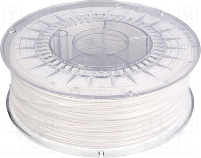 Filament 3D PET-G, 1kg, 1.75mm, i bardhë