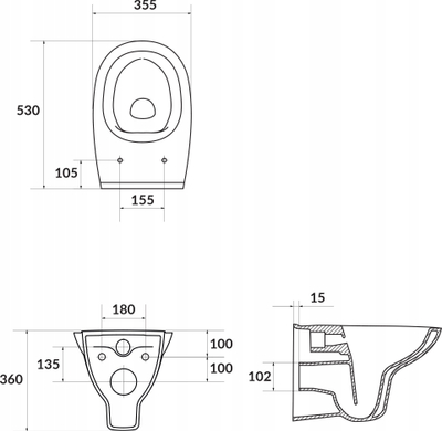 Sistem rezervuari i fshehtë Cersanit System 40 S701-787 Mech MZ314, me buton krom