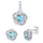 Set bizhuterish argjendi Silvego Topazem Swiss, argjend 925, zirkon Brilliance, ngjyrë argjendi