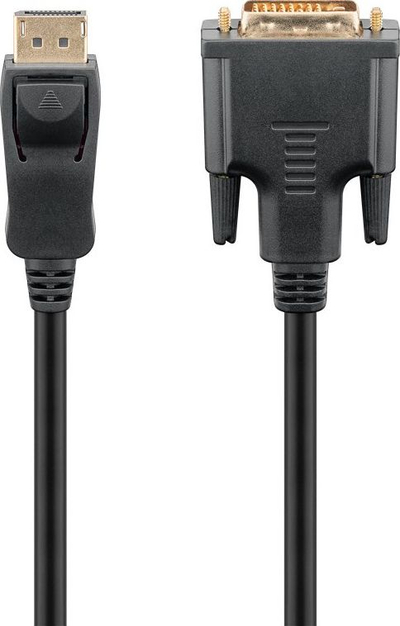 Кабел адаптер Goobay DisplayPort во DVI D 1.2, 1 m, црн