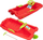 Sled Enero SANKI PLASTIC, me timon dhe frena, 84x43x25cm, e kuqe