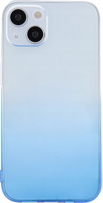 Kapak Ombre për Samsung Galaxy A14, TPU 2mm, transparent me gradient blu