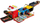 Lodër kamion zjarrfikës Powerex Foldable Parking Fire Brigade Base, pistë parkimi, drita edhe zhurma, i kuq me të bardhë