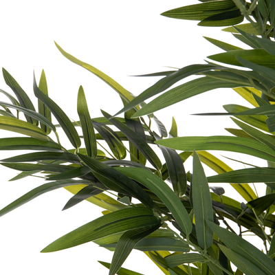 Bimë dekorative sintetike HM4737 Bamboo, 200cm, me vazo, jeshile