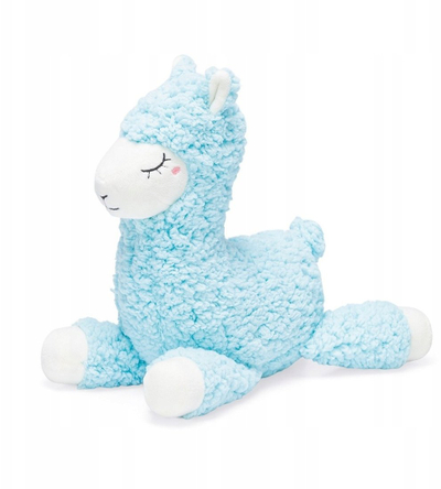 Lodër pelushi për qen Karlie Alpaca Fuzzy, me fishkëllimë, 20 x 6 x 22 cm, blu