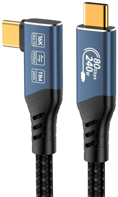 Kabllo USB-C PremiumCord USB4 2.0, 80Gbps, 240W, 1.2m