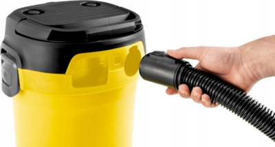 Fshesë me ujë dhe pa ujë Karcher WD2, 1000W, depozitë 19L, e verdhë