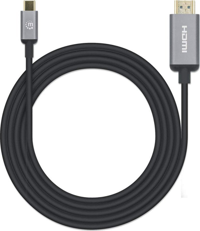 Kabllo adapter USB C në HDMI 4K 60Hz, 2 m, e zezë