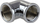 Kënd tubi Hydroland ELBOW CHROME 6 15, 1/2", bronz i kromuar, ngjyrë argjendi
