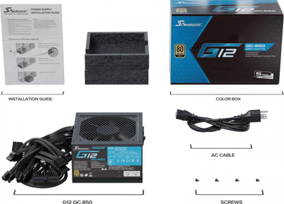 Burim energjie SeaSonic, G12 GC 850W (G12-GC-850)