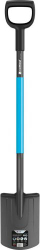 Lopatë e drejtë kopshti Cellfast Ideal Pro Straight Spade V31AC CEN 67359, çelik boronik, dorezë ergonomike, gri