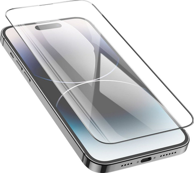 Set xhama mbrojtës Hoco për iPhone 14 Pro Max, 25 copë, Tempered Glass HD, transparent
